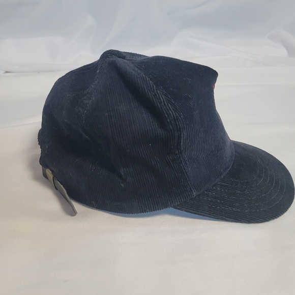 VTG NRA ILA National Rifle Assoc Eagle Black Corduroy Cap Hat One Size - Picture 5 of 9